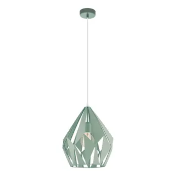 VISILICA 1xE27 PASTELNO ZELENA CARLTON-P
