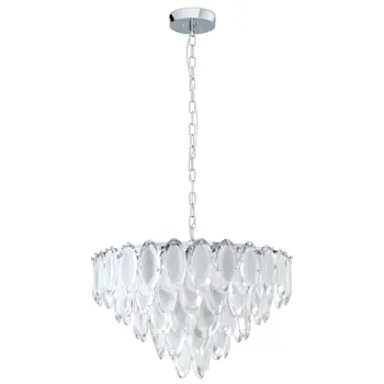 VISILICA 10xE14, 10X40W, PROM 615, KROM/KRISTAL CARVARIO