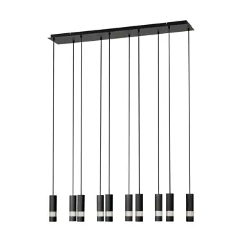 VISILICA 10xGU10, 10X5W, D-1170, CRNA BERNABETA