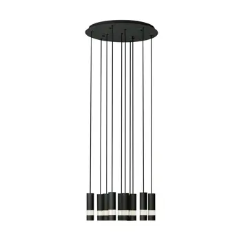 VISILICA 10xGU10, 10X5W, PROM 580 , CRNA BERNABETA