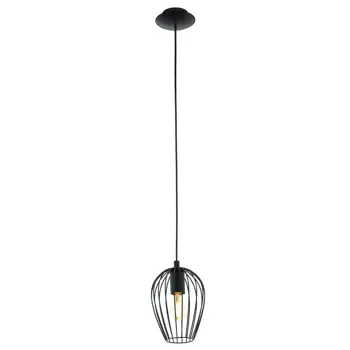 VISILICA 1xE27 CRNA NEWTOWN