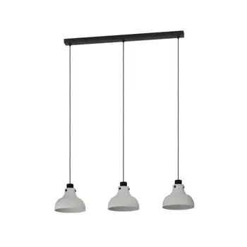 VISILICA 3xE27 CRNO/SIVA MATLOCK