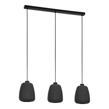 VISILICA 3xE27 D-880, CRNA/PLATNO BARLASTON