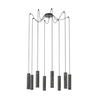 VISILICA/8, GU10, 8X4,5W, PROM 185, ANTRACIT/CRNO/BIJELA MENTALONA
