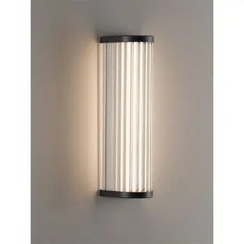 VITREE ZIDNA LED SVJETILJKA ZA KUPAONICU CRNA/STAKLO 11W IP44 CCT 3000-4000K
