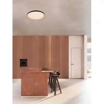 VOMOS PLAFONJERA/ZIDNA LAMPA LED /2700-3000K/55W/4760Lm/CRNA & WOOD