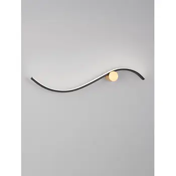KIMA ZIDNA LAMPA LED/3000K/14W/880Lm/ZLATNA & BLACK