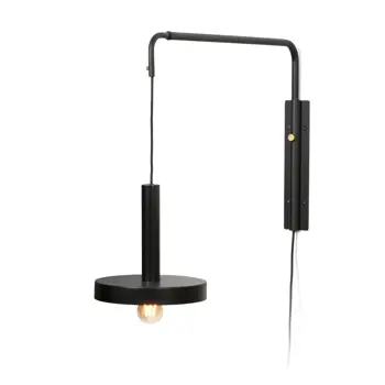 WHIZZ W/L EXTENSIBLE BLACK/SATIN GOLD 1xE27