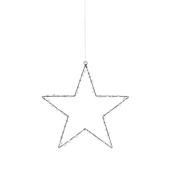 WIVI VISILICA ZVIJEZDA CRNA 50cm 80/DIOD/LED/5