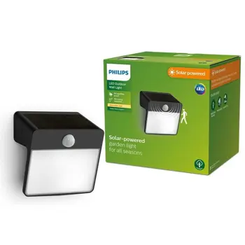 YARIXA PHILIPS solarna LED svjetiljka White Ambiance 2.2W 27K crna IR