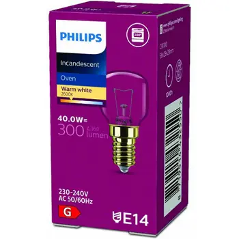 App PHILIPS Klasična/inkandescentna žarulja za pećnicu E14 (2700K) 1CT/4x5F