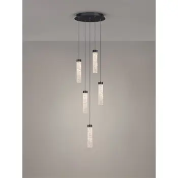 ZELON LED VISILICA MAT CRNA/STAKLO 20W IP20 3000K TRIAK PRIGUŠLJIVA