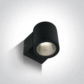 ZIDNA LED SVJETILJKA 6W/3000K/230V/IP54 CRNA