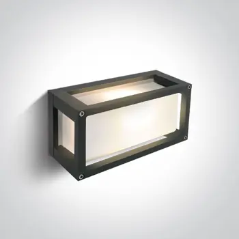 ZIDNA SVJETILJKA 1×E27/15W/240V IP54 ANTRACIT