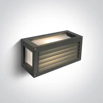 ZIDNA SVJETILJKA 1×E27/15W/240V IP54 ANTRACIT