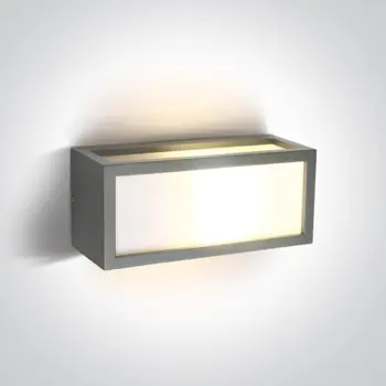 ZIDNA SVJETILJKA 1×E27/20W/PLC/230V IP54 SIVA