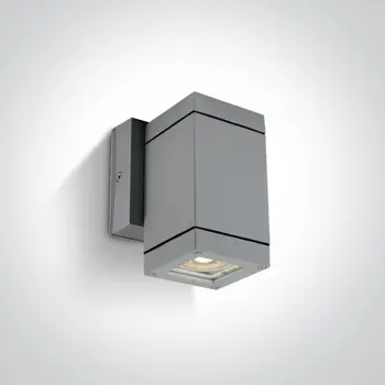 ZIDNA SVJETILJKA 1xGU10/35W/230V/IP54 SIVA