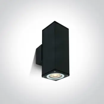 ZIDNA SVJETILJKA 2XGU-10 MR16/10W/230V IP54 CRNA