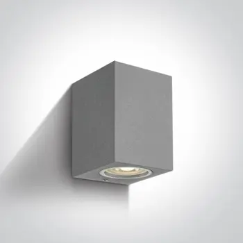 ZIDNA SVJETILJKA GU10/7W IP65 SIVA 100x77x77mm