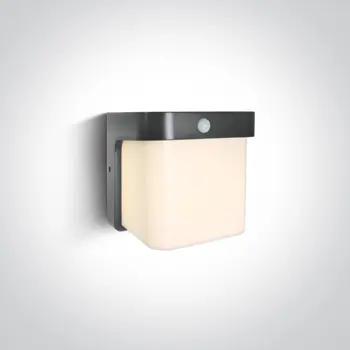 ZIDNA SVJETILJKA LED 12W/3000K/600lm IP54 SENZOR ANTRACIT