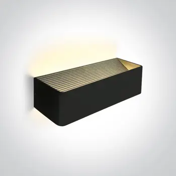 ZIDNA SVJETILJKA LED 12W/3000K/800lm CRNA IP20