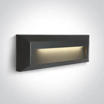 VANJSKA ZIDNA SVJETILJKA LED 2W/2700K-3300K-4000K/75lm/IP65 ANTRACIT