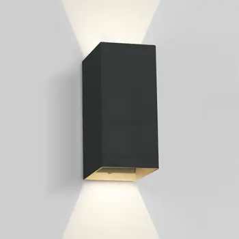 ZIDNA SVJETILJKA LED 2x3W/2x200lm/3000K IP54/CRNA