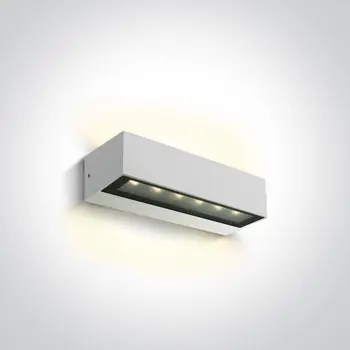 ZIDNA SVJETILJKA LED 2x6W WW IP65 230V BIJELA