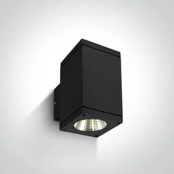 ZIDNA SVJETILJKA LED 2x6W/2x440lm IP54 CRNA