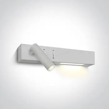 ZIDNA SVJETILJKA LED 3+6W 480lm 3000K BIJELA 30CM LIJEVA