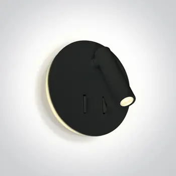 ZIDNA SVJETILJKA LED 3W + 5W WW IP20 230V DVA PREKIDAČA CRNA