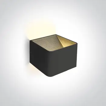 ZIDNA SVJETILJKA LED 6W/3000K/400lm IP20 CRNA