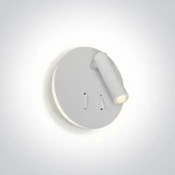 ZIDNA SVJETILJKA/LED3W+5W/3000K/150lm/DVA PREKIDAČA/BIJELA