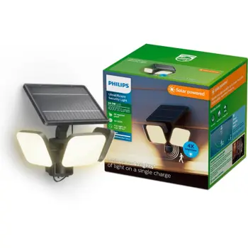 ZYREN SECURITY PHILIPS solarna LED svjetiljka 30K crna IR