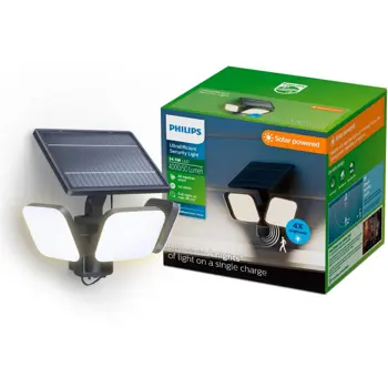 ZYREN SECURITY PHILIPS solarna LED svjetiljka 50K crna IR