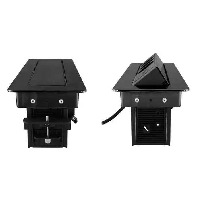 235-102 POP-up UTIČNICA 3-STRUKA, USB, 2m-crna