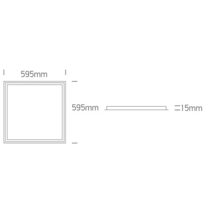 36W CCT 60x60 UGRADBENI OKVIRNI LED PANEL ZA KNAUF IP20 230V