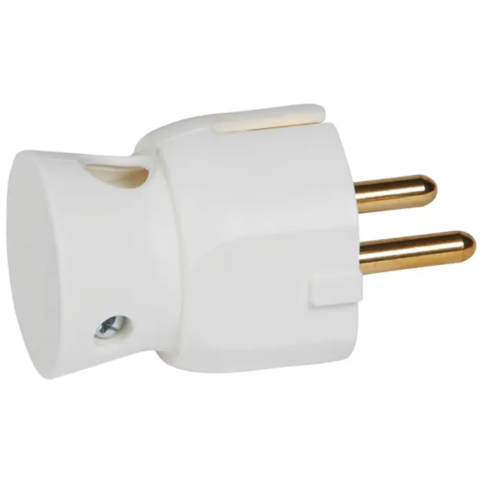 50316 UTIKAČ 2P+E KUTNI BIJELI