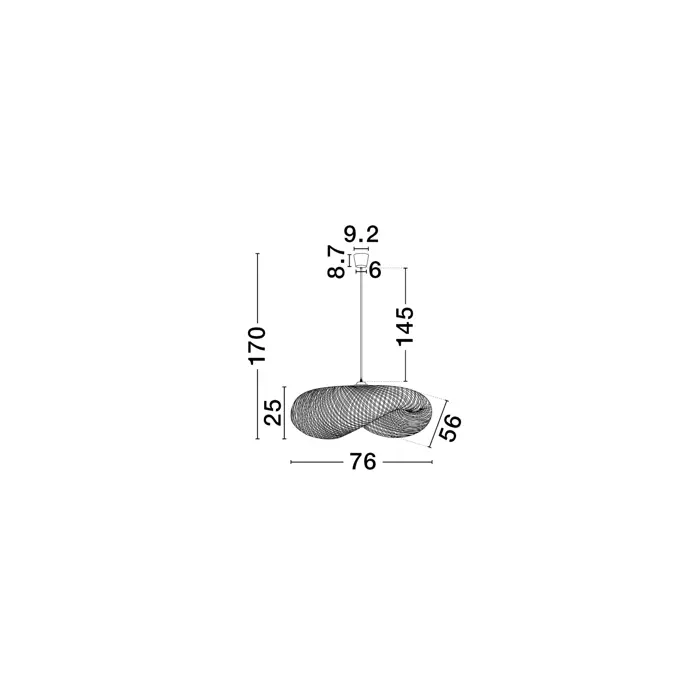 ADALINE VISILICA E27 1x12W IP20