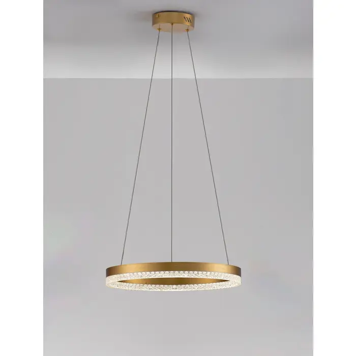 ADRIA VISILICA LED 23W/3000K/2521lm/DIMM/IP20/MESING ZLATNA