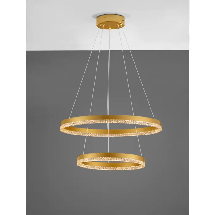 ADRIA VISILICA LED 52W/3000K/5684lm/DIMM/IP20/MESING ZLATNA