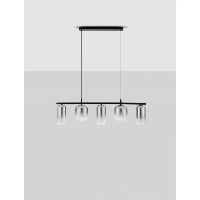 AELIA VISILICA LED/3000K/19W/2253Lm/CRNA & SIVA