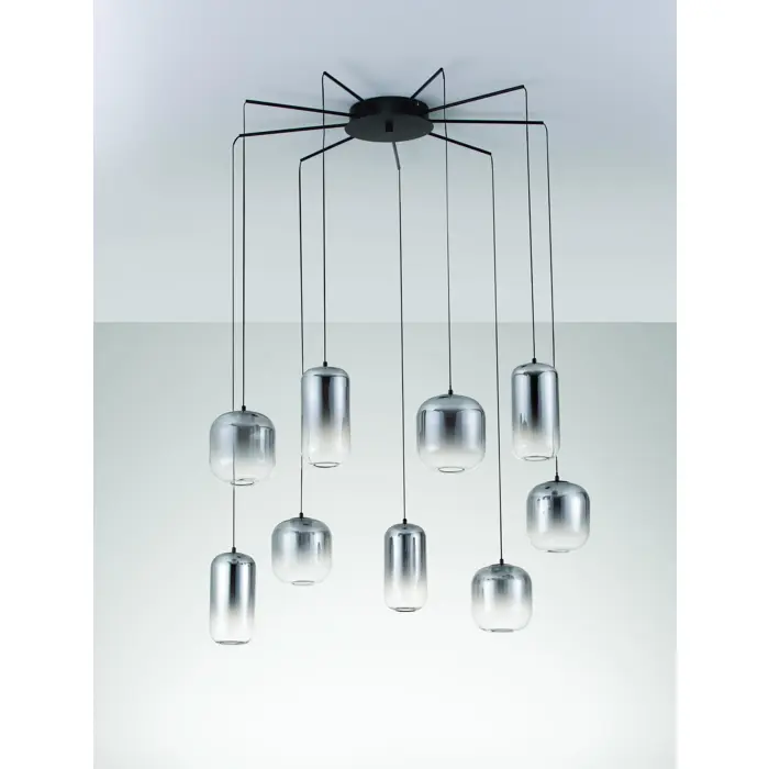 AELIA VISILICA LED/3000K/36W/3766Lm/CRNA & SIVA