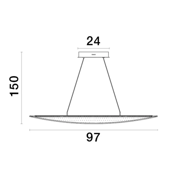 AGOS VISILICA LED 32W/3000K/2156lm/DIMM/IP20/ZLATNA
