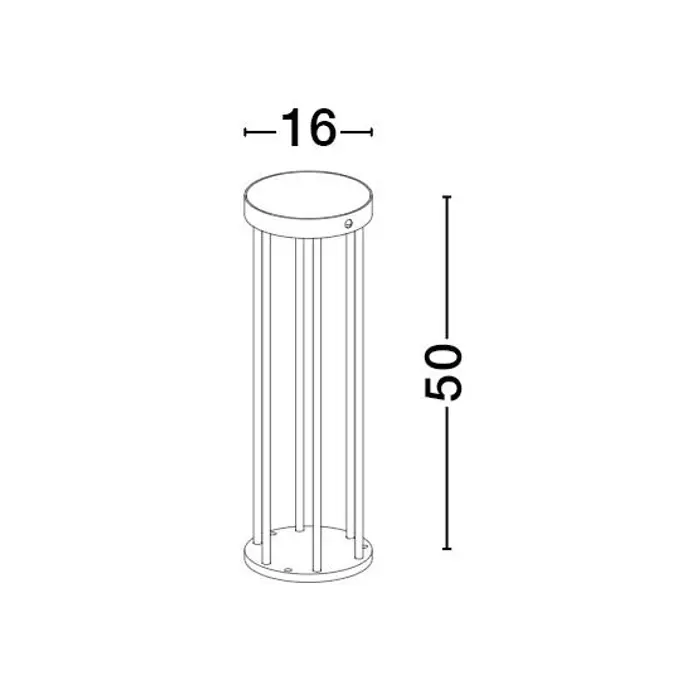 AIGO STAJAĆA LAMPA LED 3000K 107lm IP65 CRNA