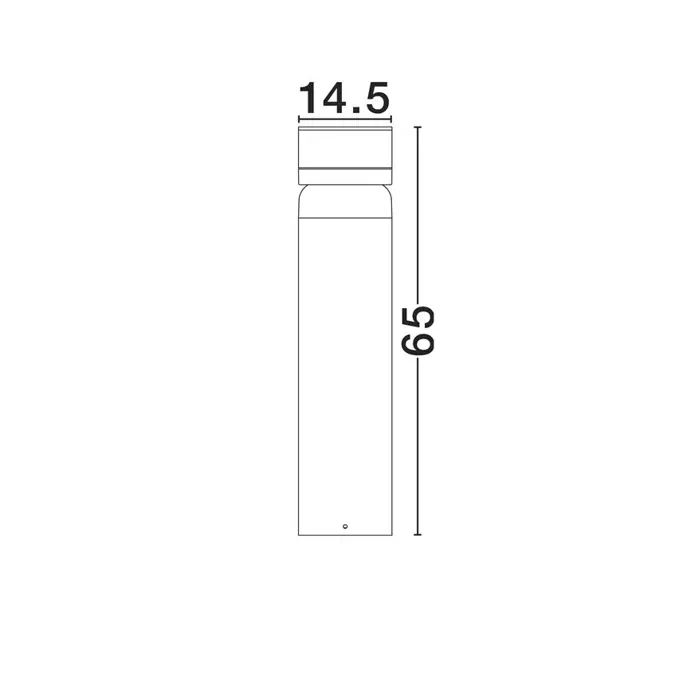 AIRY VANJSKA STAJAĆA LED LAMPA 8Watt 369Lm IP65 3000K CRNA