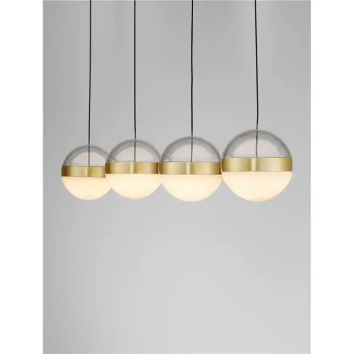 ALAZ LED LUSTER 4X CRNA/ZLATNA 26W 3000K IP20 TRIAC DIMABILNA