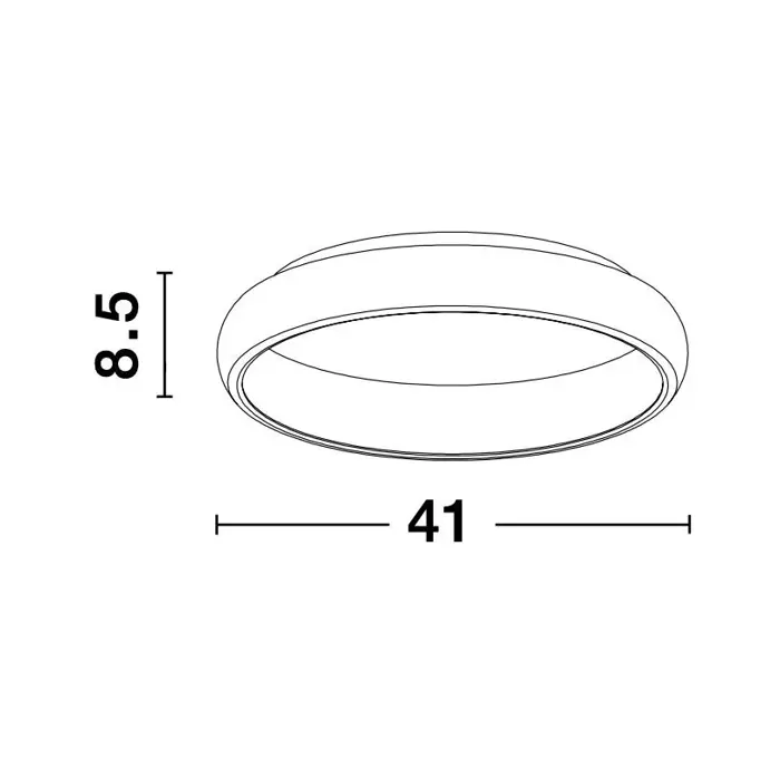 ALBI PLAFONSKA SVJETILJKA LED 32W/3000K/1952lm/DIMM/IP20/SIVA