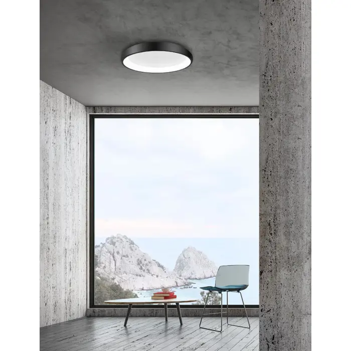 ALBI PLAFONSKA SVJETILJKA LED 50W/3000K/2876lm/DIMM/IP20/CRNA