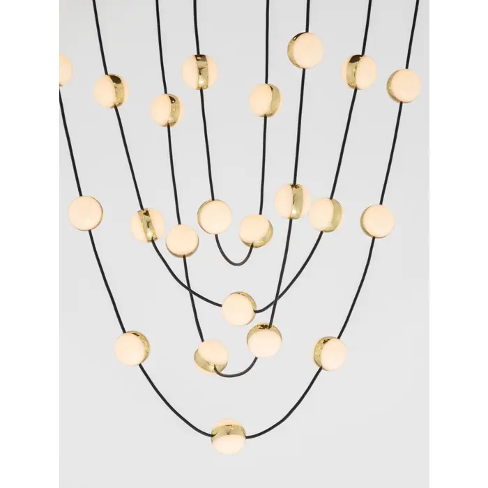 ALCINOE VISILICA LED/3000K/102W/8914Lm/CRNA & GOLD
